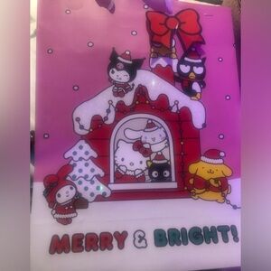 Sanrio Merry & Bright Holiday Bag - Pink and Red
